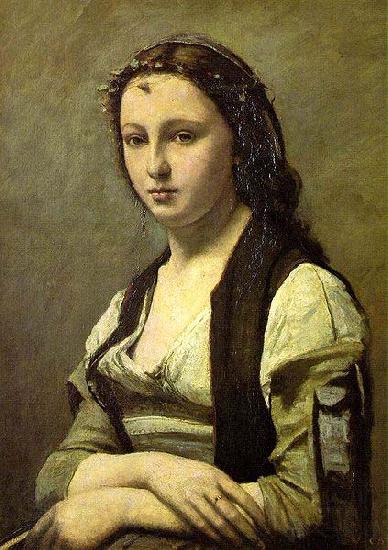 Jean Baptiste Camille  Corot Woman with a Pearl